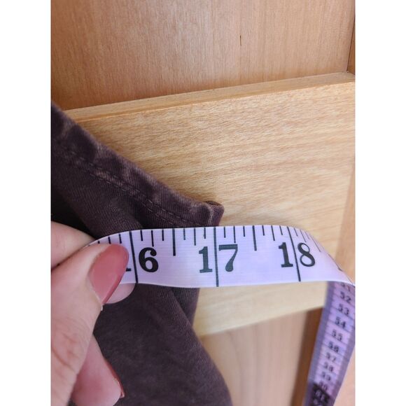 Testimony Los Angeles Lagenlook Sleeveless Cardigan Brown Layered Look SMALL S - Picture 7 of 8